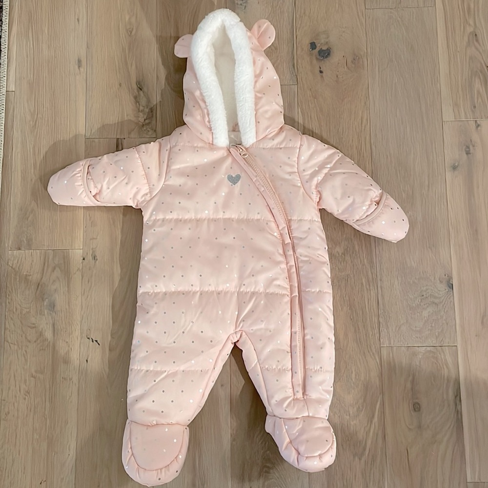 Just One by Carters Pink Snowsuit Size 3 months